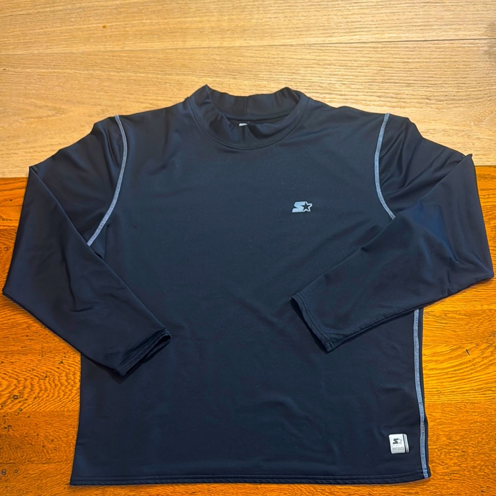 STARTER Black Long Sleeve Performance Tee